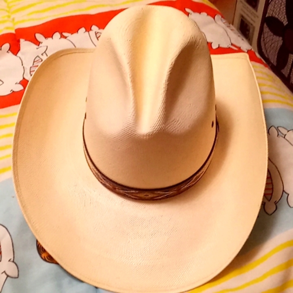 NEW Vintage Old School Ivory Unisex Cowboy/Cowgirl Hat/Unique Tribal Headband